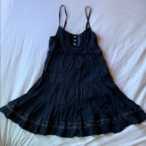 Navy blue baby doll dress
